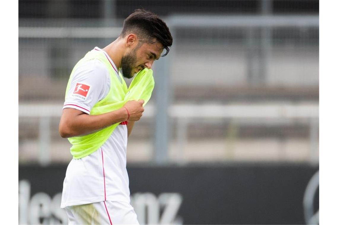 Gonzalez erneut auf VfB-Bank Stuttgarts Nicolas Gonzalez nimmt an einer Trainingseinheit teil. Foto: Tom Weller/dpa/Archivbild