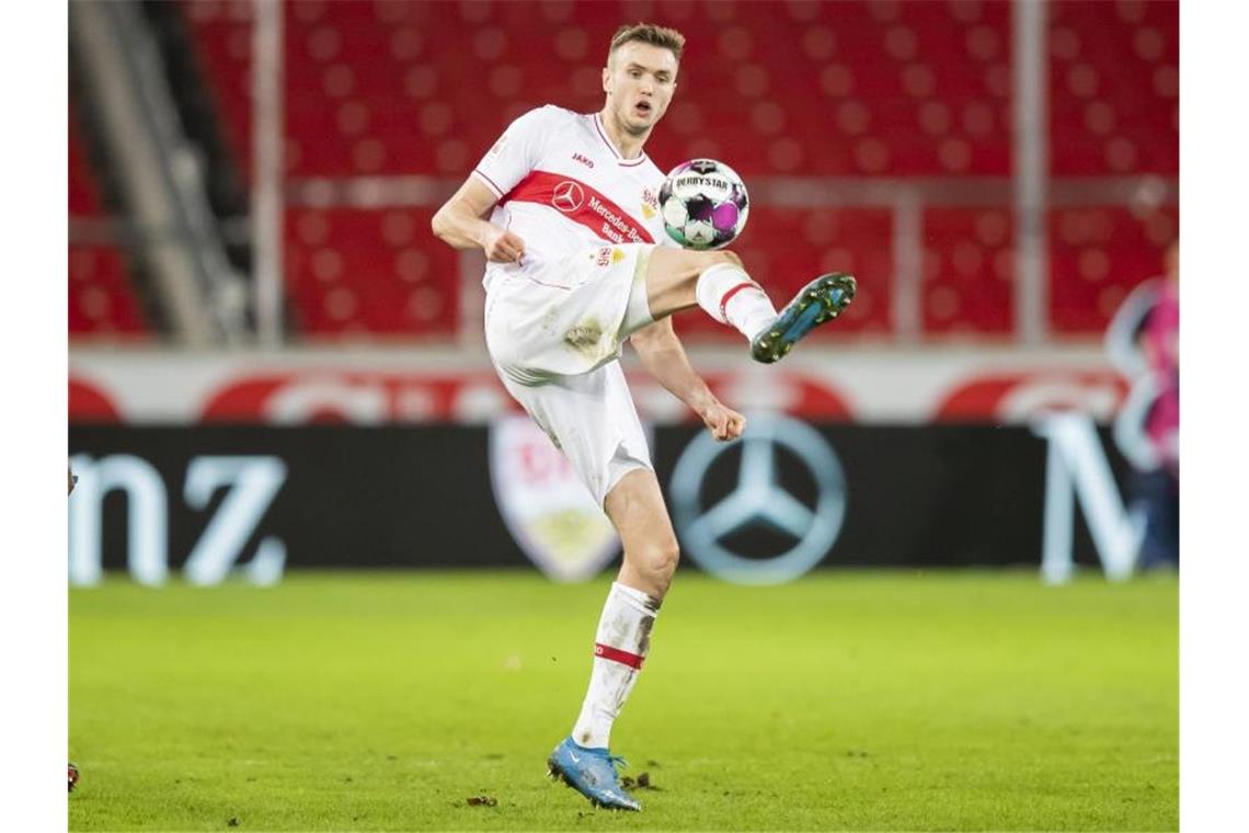 Kalajdzic kann sich Vertragsverlängerung beim VfB vorstellen Stuttgarts Sasa Kalajdzic in Aktion. Foto: Tom Weller/dpa/Archivbild