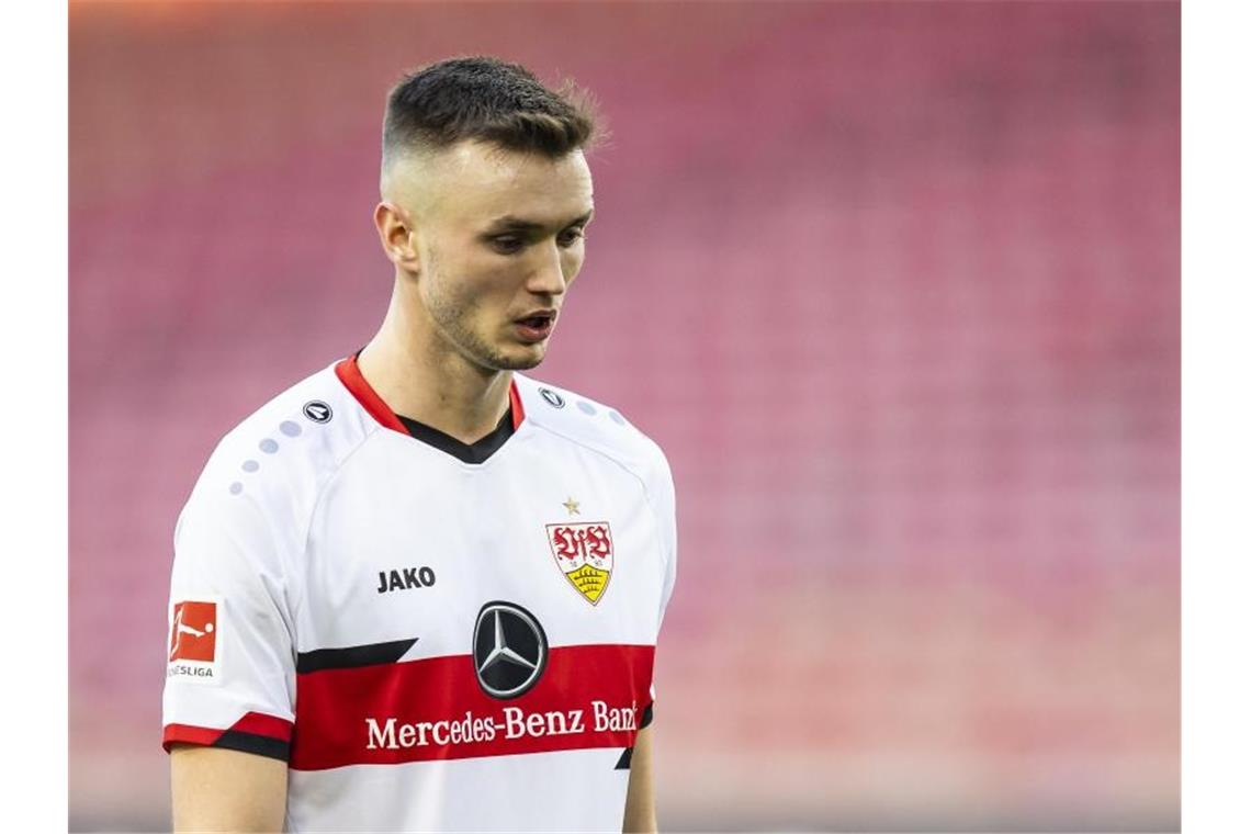 „Kicker“: Kalajdzic erwägt Abschied vom VfB Stuttgart Stuttgarts Sasa Kalajdzic in Aktion. Foto: Tom Weller/dpa/Archivbild