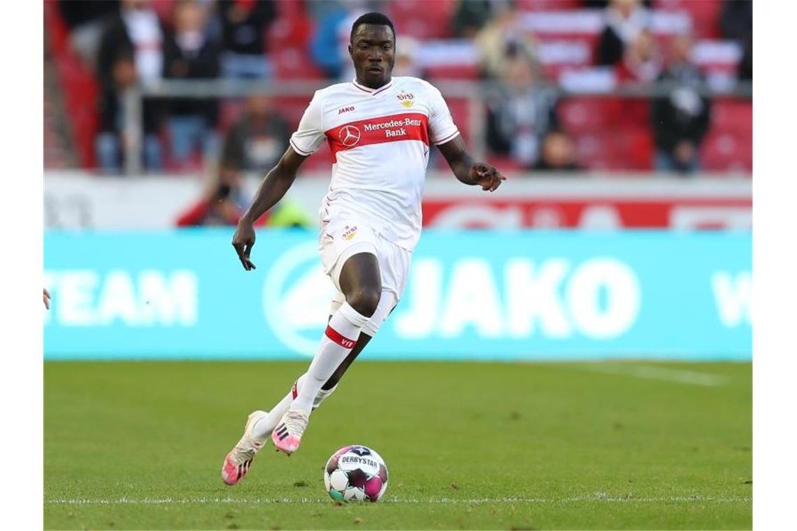 VfB krönt Jahr mit Achtelfinal-Einzug: 1:0 gegen Freiburg Stuttgarts Silas Wamangituka in Aktion. Foto: Tom Weller/dpa/Archivbild