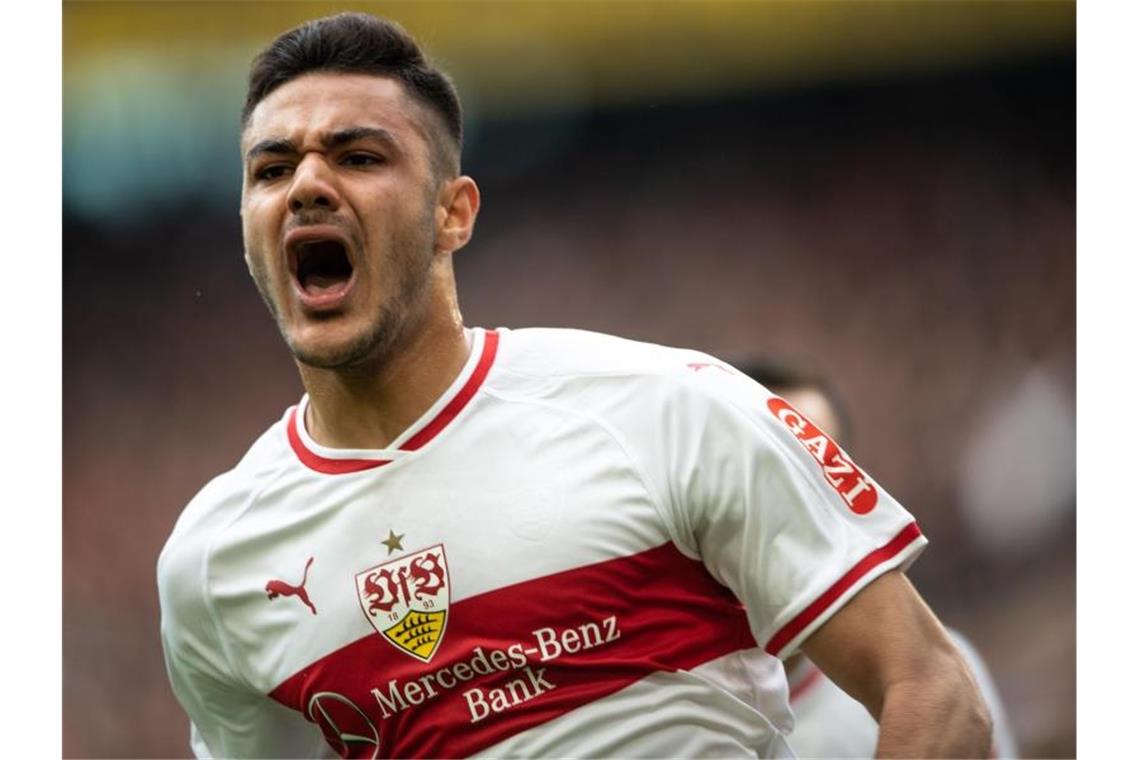 Stuttgarts Spieler Ozan Kabak beim Jubel. Foto: Fabian Sommer/Archivbild