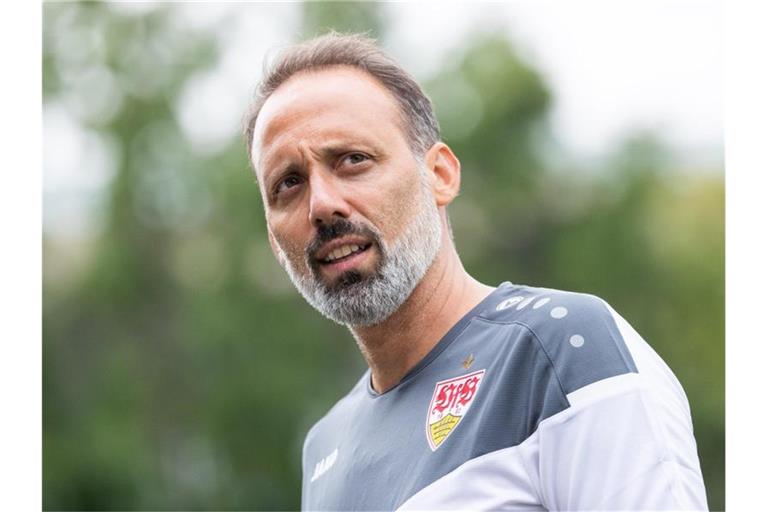 Stuttgarts Trainer Pellegrino Matarazzo. Foto: Tom Weller/dpa/Archiv