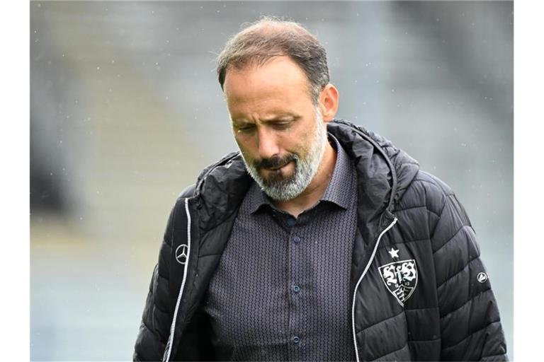 Stuttgarts Trainer Pellegrino Matarazzo. Foto: Uli Deck/dpa-pool/dpa