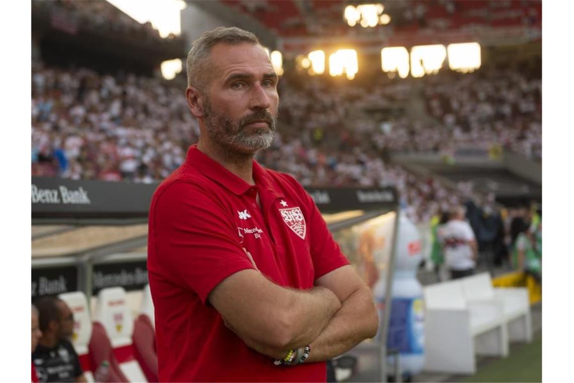 Stuttgarts Trainer Tim Walter. Foto: Daniel Maurer/Archivbild