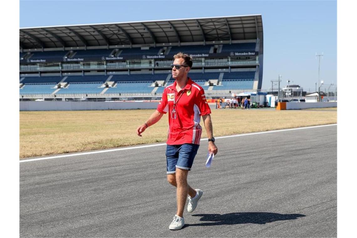 Frust bei Vettel: Ferrari und das Formel-1-Fiasko 2019 Sucht in diesem Jahr noch die Ideallinie: Ferrari-Pilot Sebastian Vettel. Foto: Jan Woitas
