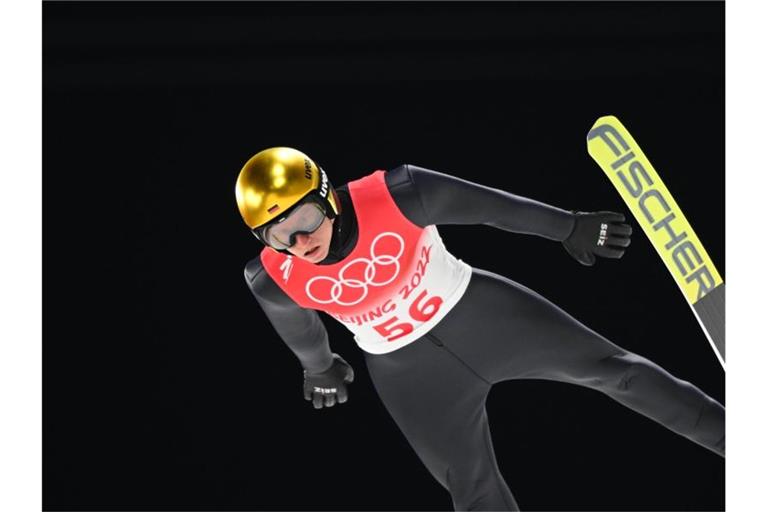 Sucht weiter nach seiner Topform: Karl Geiger. Foto: Hendrik Schmidt/dpa-Zentralbild/dpa