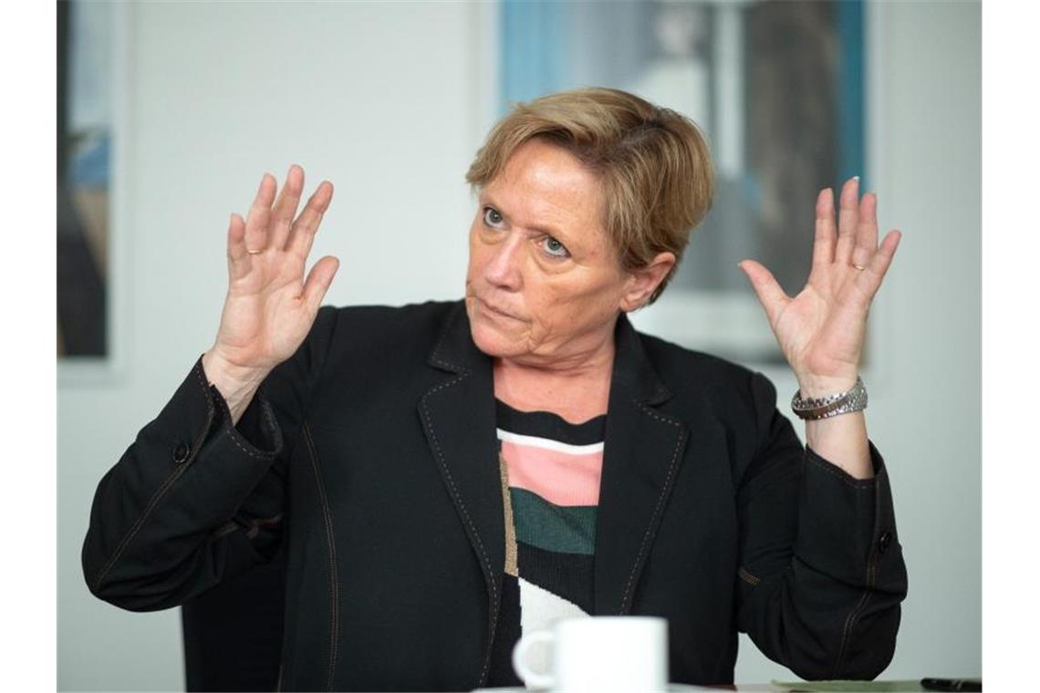 Eisenmann begrüßt Schul- und Kitaöffnung Mitte Januar Susanne Eisenmann (CDU), Ministerin für Kultus, Jugend und Sport von Baden-Württemberg. Foto: Sebastian Gollnow/dpa/Archiv
