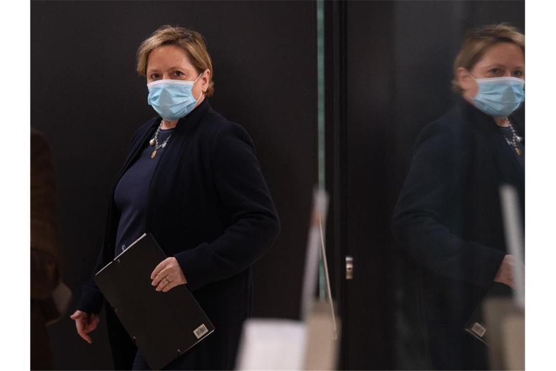 Maskengeschäfte: CDU-Spitzenkandidatin fordert Konsequenzen Susanne Eisenmann, CDU-Spitzenkandidatin in Baden-Württemberg. Foto: Sebastian Gollnow/dpa/Archivbild