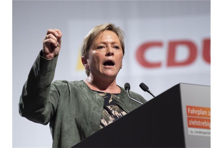 Susanne Eisenmann ist seit drei Jahren Kultusministerin Baden-Württembergs und strebt nach mehr. Foto. Thomas Kienzle Foto: Thomas Kienzle