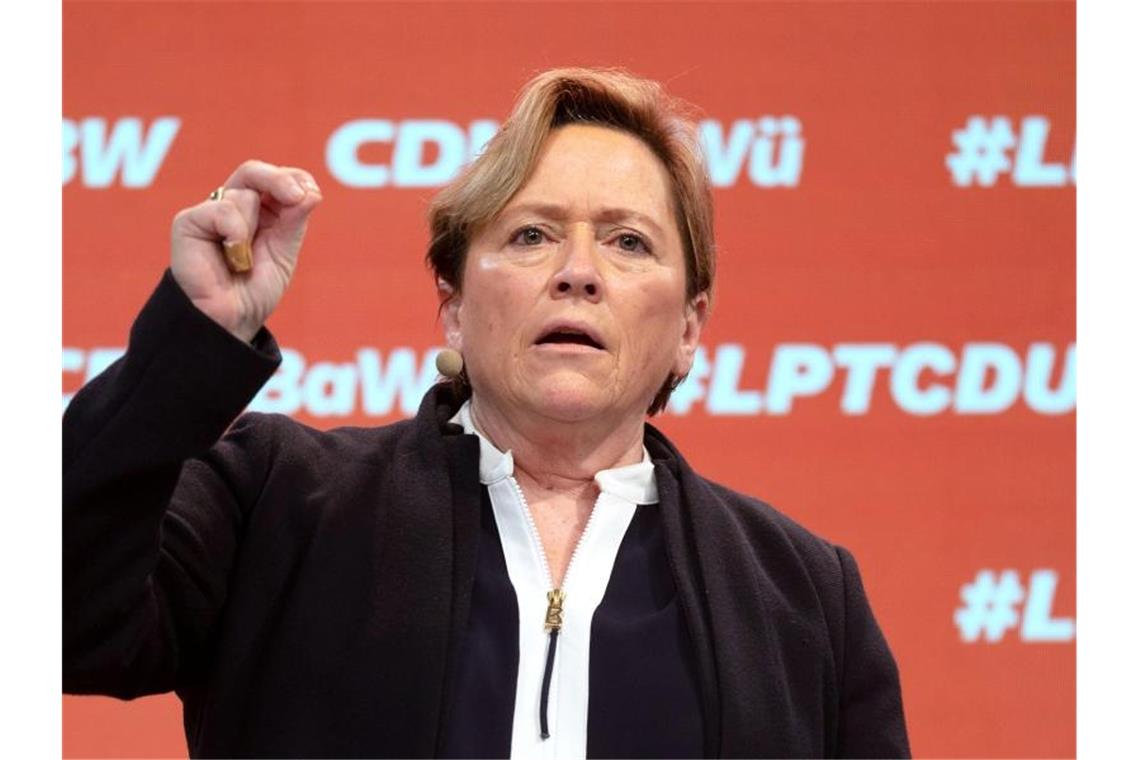 Susanne Eisenmann, Spitzenkandidatin der baden-württembergischen CDU. Foto: Marijan Murat/dpa-Pool/dpa