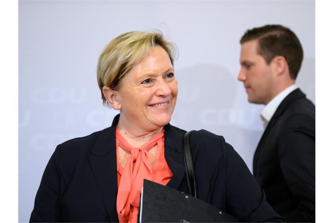 Susanne Eisenmann(CDU), Kultusministerin des Landes Baden-Württemberg. Foto: Sebastian Gollnow/dpa/Archivbild