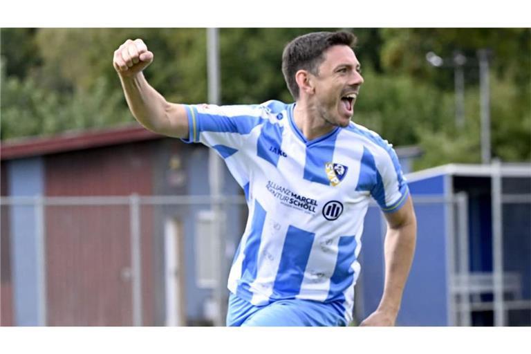 SV Pattonville - TV Aldingen: SV Pattonville - TV Aldingen; Fussball; Bezirksliga E/M;

SVP (Blau-weiÃŸ): Jubel Ã¼ber das 1:0 durch Jannik Hoffmann