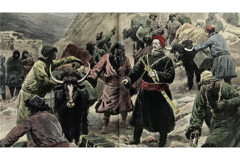 Sven Hedin war der erste Europäer, der in den Jahren 1905 bis 1908 in die tibetische Kailash-Region gelangte, zum heiligen See Manasarovar und zum heiligen Berg Kailash, dem Mittelpunkt der Welt nach der buddhistischen und hinduistischen Mythologie.