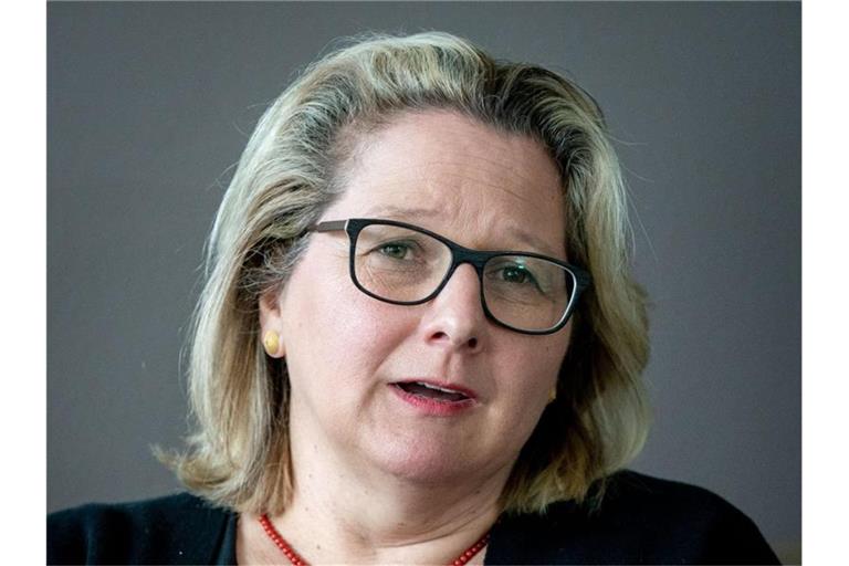 Svenja Schulze (SPD), Bundesministerin für Umwelt, Naturschutz und nukleare Sicherheit. Foto: Kay Nietfeld/dpa/Archivbild