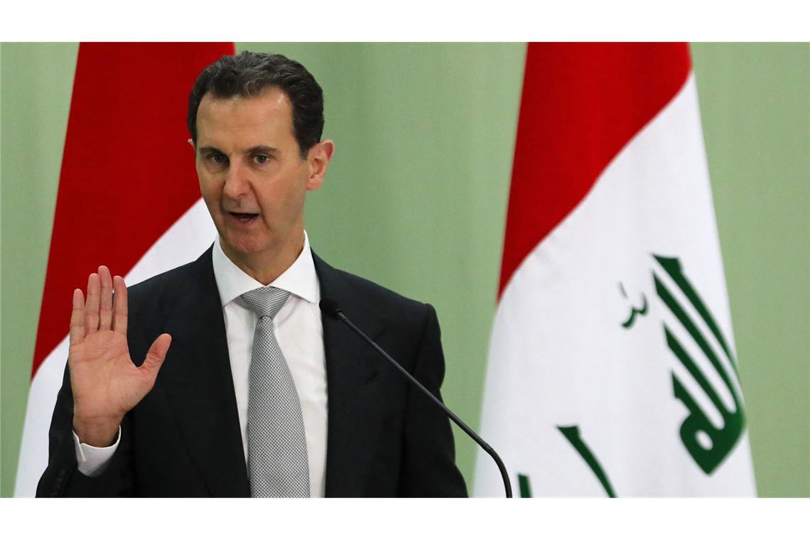 Nach Sturz von Assad - Menschen feiern in Berlin-Neukölln Syriens gestürzter Präsident Bashar al-Assad. Nach dem Machtwechsel feiern auch Menschen in Berlin (Archivfoto).