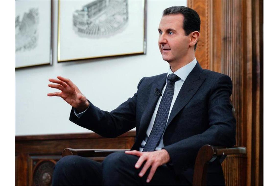 Syriens Regierung nimmt wichtige Verkehrsachse ein Syriens Machthaber Baschar al-Assad. Foto: SANA/dpa/Archiv
