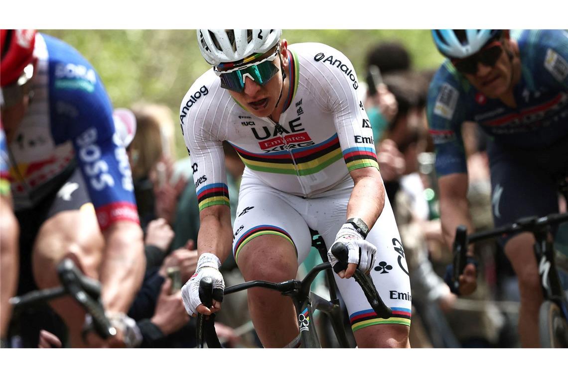 Tadej Pogacar bei Paris-Roubaix.