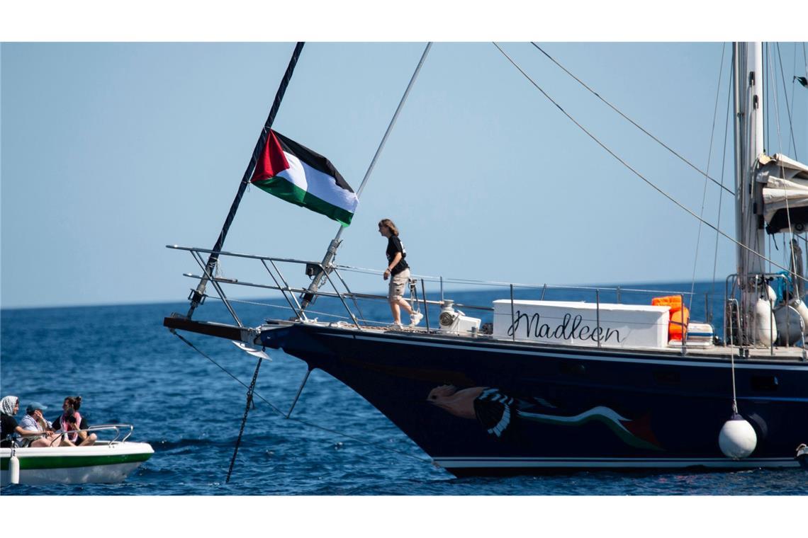 Israel stoppt Gaza-Schiff – Aktivisten sollen Land verlassen Tagelang waren die Aktivisten auf der "Madleen" unterwegs. (Archivbild)
