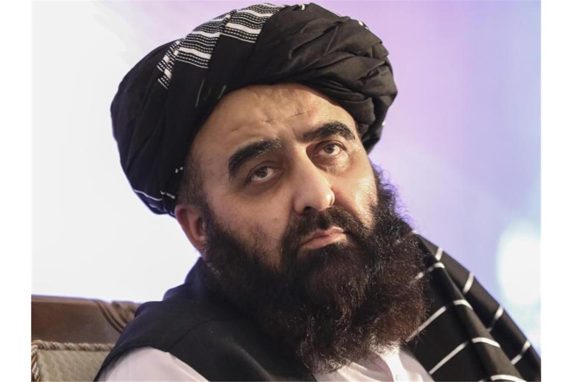 Taliban-Außenminister Amir Chan Motaki will bei der laufenden 76. Generaldebatte der UN-Vollversammlung sprechen. Foto: Muhammad Farooq/AP/dpa