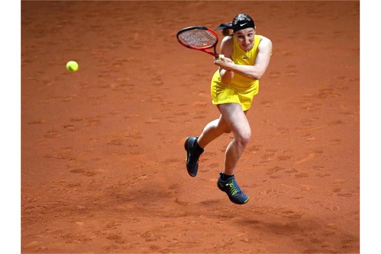 Tamara Korpatsch in Aktion. Foto: Thomas Kienzle/AFP-Pool/dpa