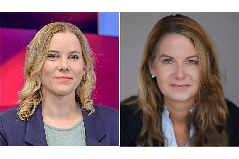 Tanit Koch (r.) folgt beim NDR auf Julia Ruhs.