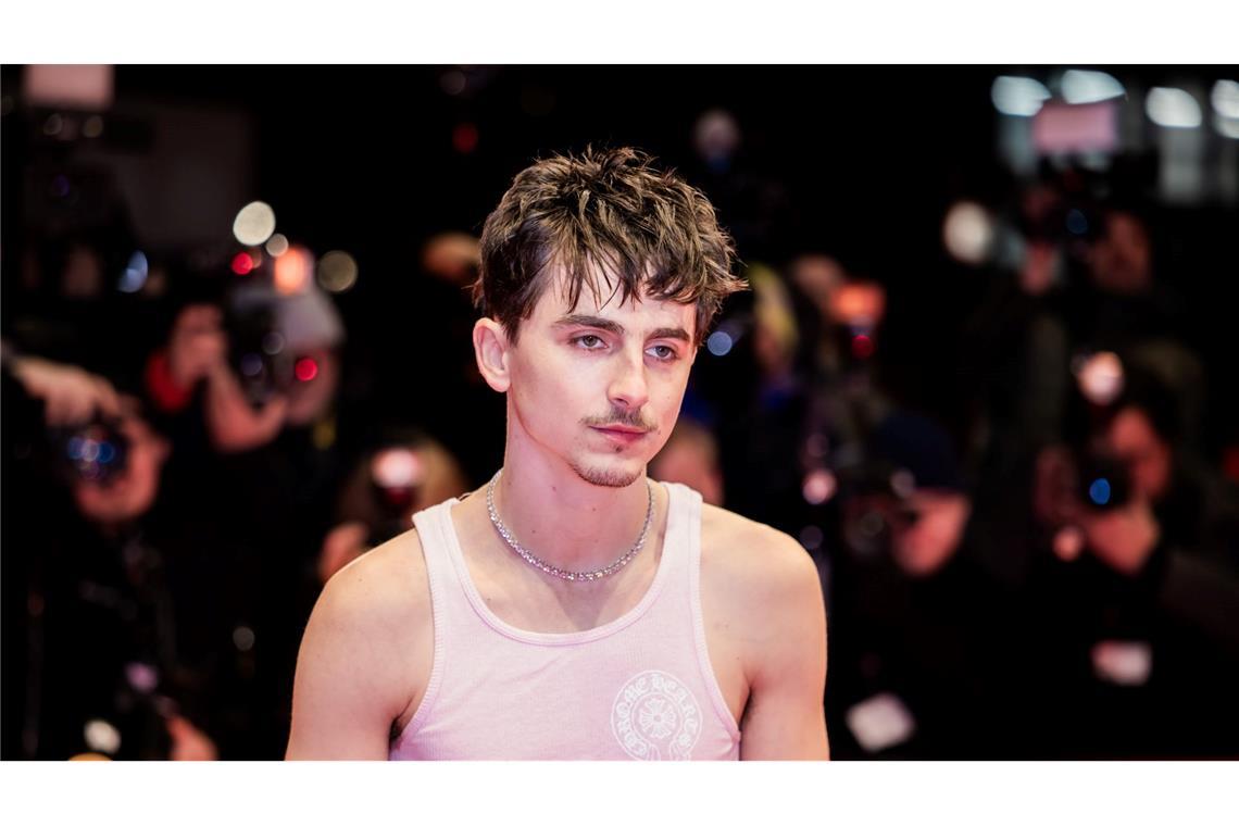 Tanktop statt Anzug: Chalamet setzt gerne auf auffällige Looks (Archivbild).