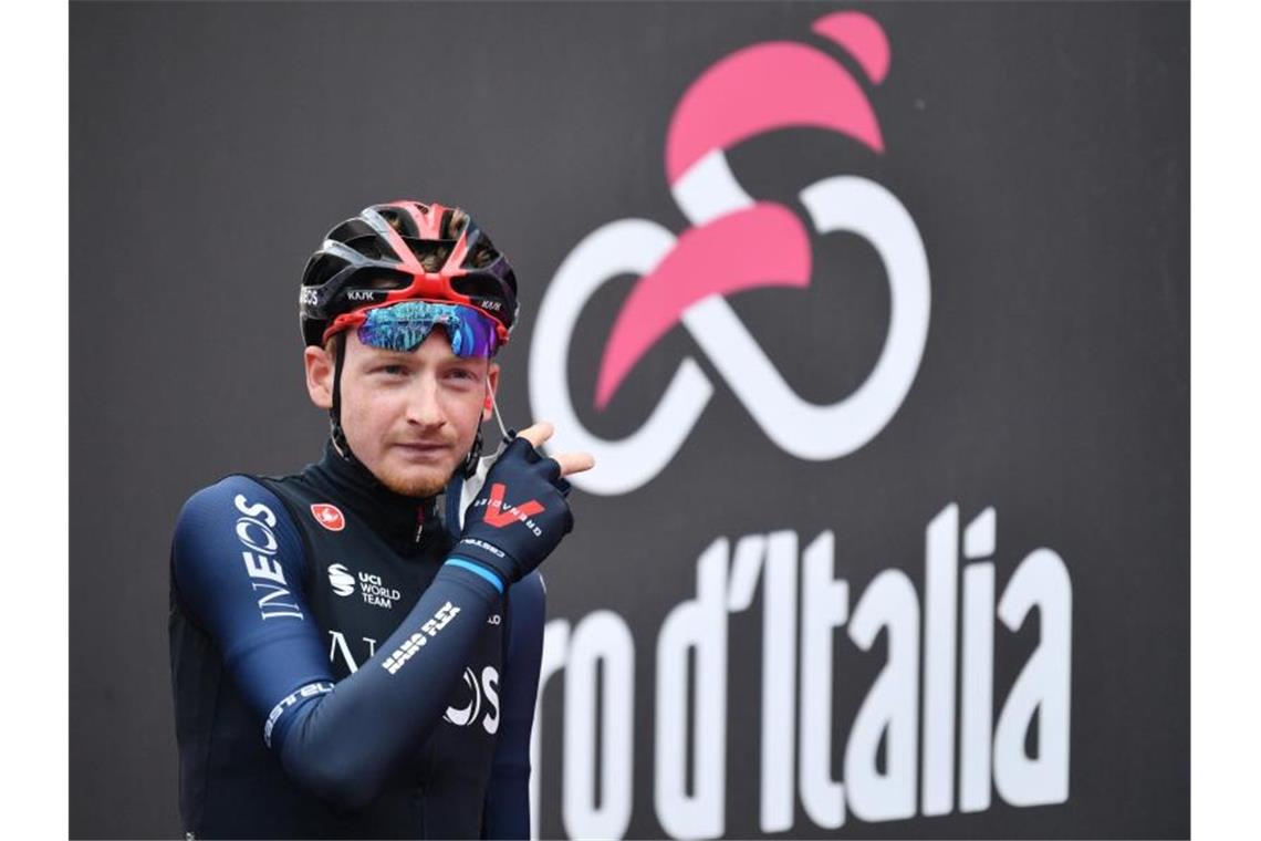Hart holt 20. Giro-Etappe - Hindley jetzt im Rosa Trikot Tao Geoghegan Hart hat die 20. Etappe des Giro d'Italia gewonnen. Foto: Massimo Paolone/LaPresse via ZUMA Press/dpa