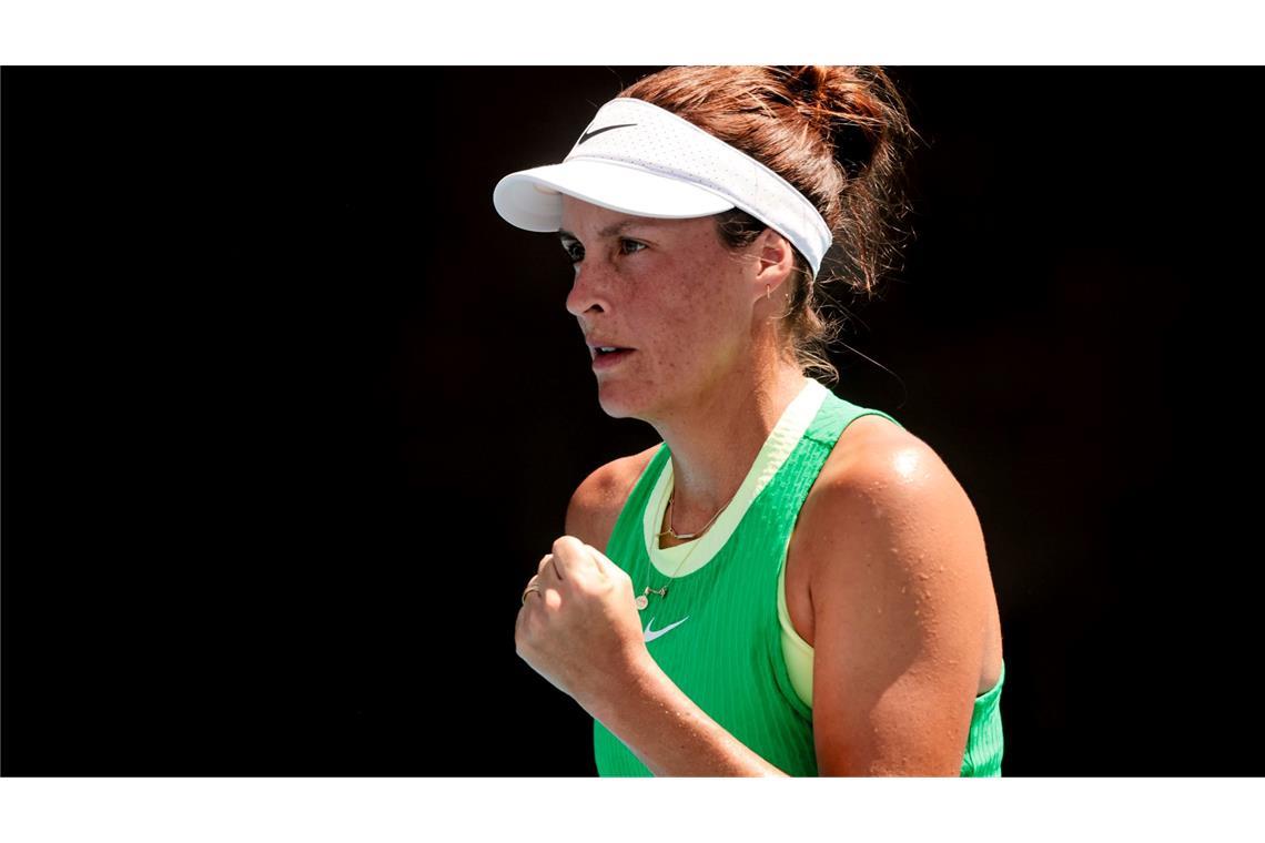 Tatjana Maria ist bei den Australian Open in die zweite Runde eingezogen.