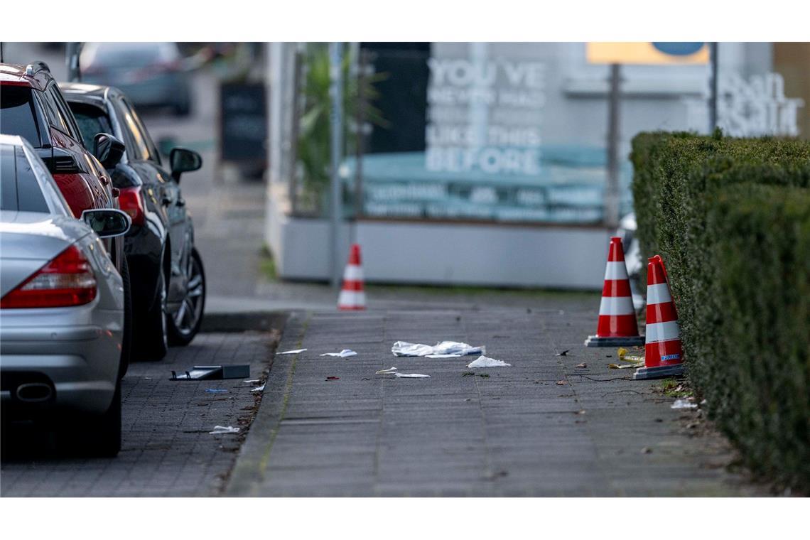 Tatort ganz in der Nähe vom Landgericht: Die Schüsse fielen kurz nachdem dort ein Prozesstag um den Tod eines ehemaligen Box-Profis zu Ende gegangen war.