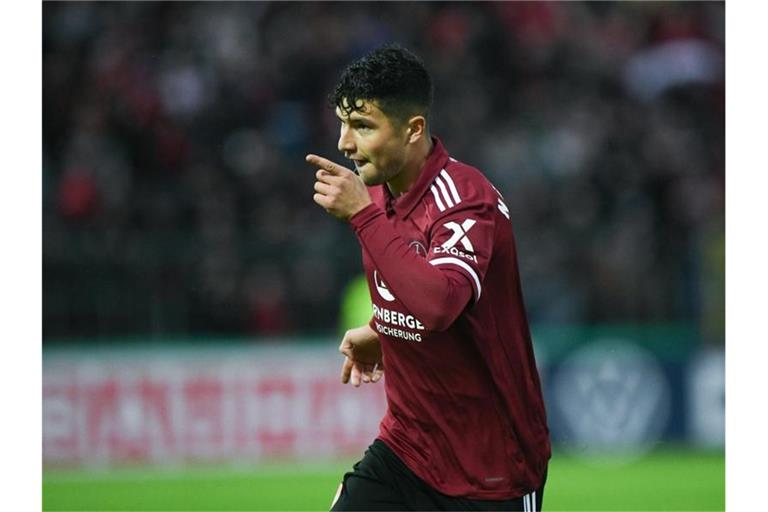 Taylan Duman war beim Sieg des 1. FC Nürnberg gegen den SSV Ulm der Schütze des goldenen Tores. Foto: Silas Stein/dpa