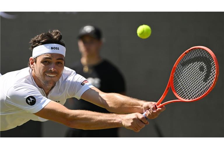 Taylor Fritz steht beim Tennisturnier in Stuttgart im Viertelfinale