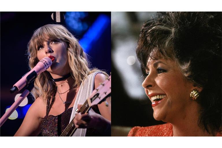 Taylor Swift (l.) hat einen neuen Song nach Hollywood-Legende Elizabeth Taylor benannt.