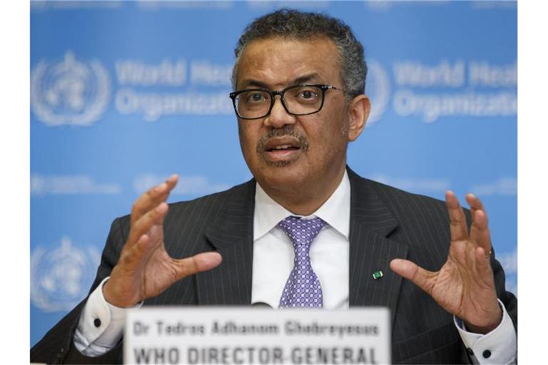 Tedros Adhanom Ghebreyesus, Generaldirektor der Weltgesundheitsorganisation (WHO). Foto: Salvatore Di Nolfi/KEYSTONE/dpa