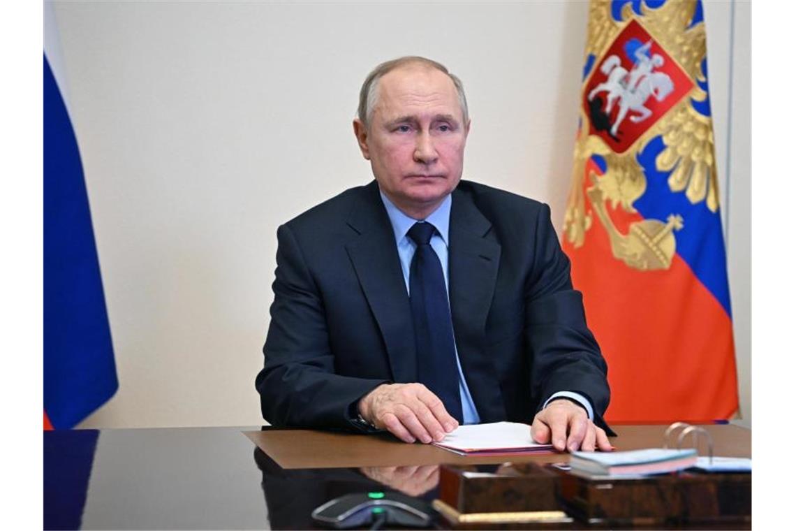 Telefonierte angesichts der weiter zunehmenden Spannungen im Ukraine-Konflikt mit US-Präsident Biden: Wladimir Putin. Foto: Alexei Nikolsky/Sputnik Kremlin/dpa
