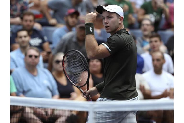 Tennis-Aufsteiger Dominik Koepfer. Foto: Kevin Hagen/AP/dpa