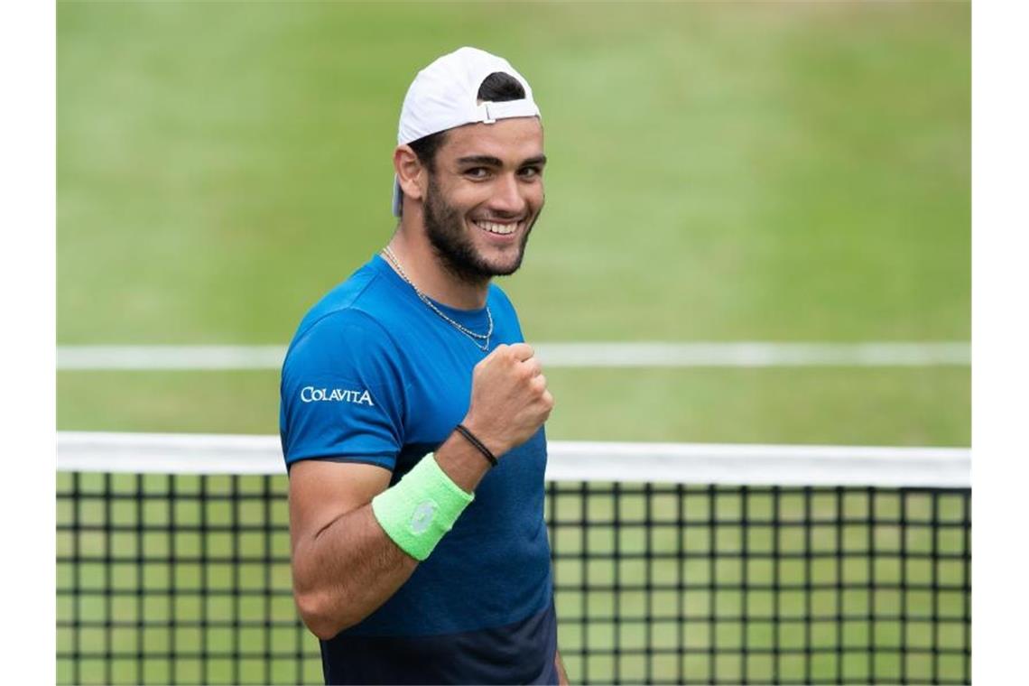 Stark bei deutschen Tennis-Turnieren: Berrettini weiter Tennisspieler Matteo Berrettini. Foto: Silas Stein