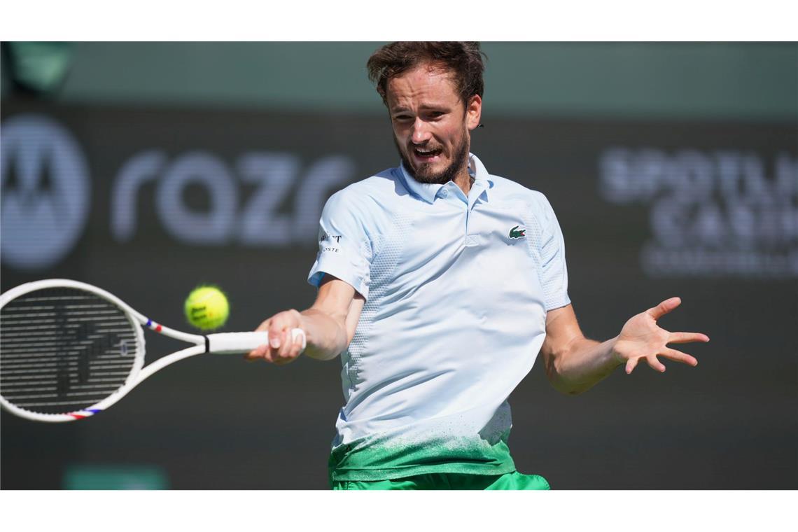 Tennisstar Daniil Medwedew hat eine abenteuerliche Abreise aus Dubai hinter sich. (Archivbild)