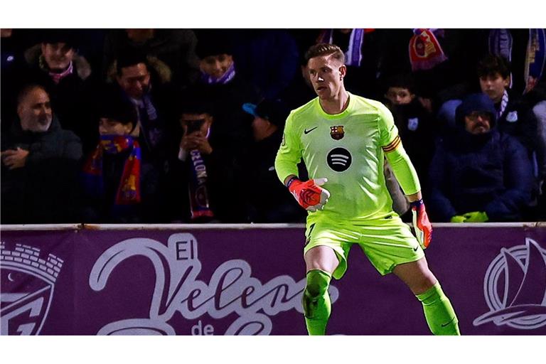 Ter Stegen konnte sich spät auszeichnen.