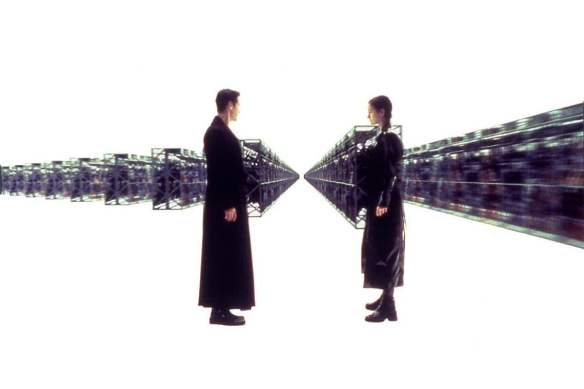 „The Matrix“ – Keanu Reeves und Carrie-Anne Moss.