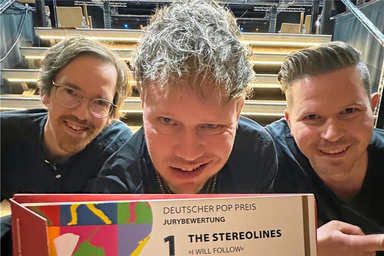 The Stereolines haben den ersten Preis in der Hauptkategorie Pop abgeräumt.