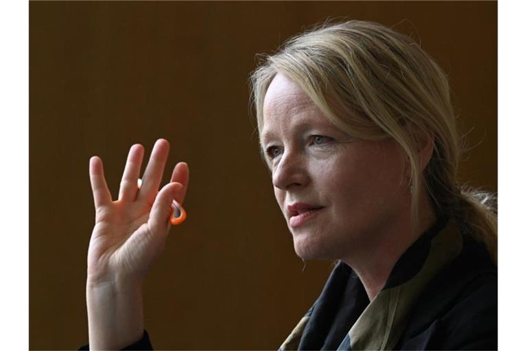 Thekla Walker (Bündnis 90/Die Grünen), Umweltministerin von Baden-Württemberg, spricht. Foto: Bernd Weissbrod/dpa/Archivbild