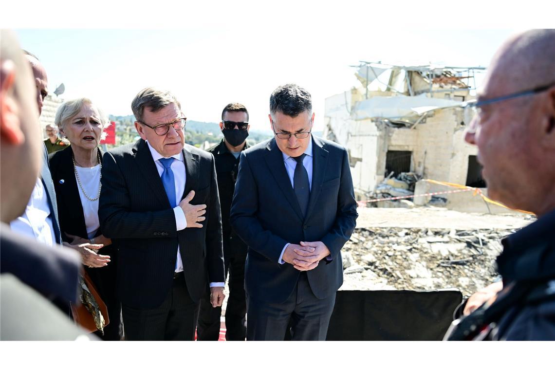 Thema sind unter anderem die Zerstörungen durch den Iran-Krieg.