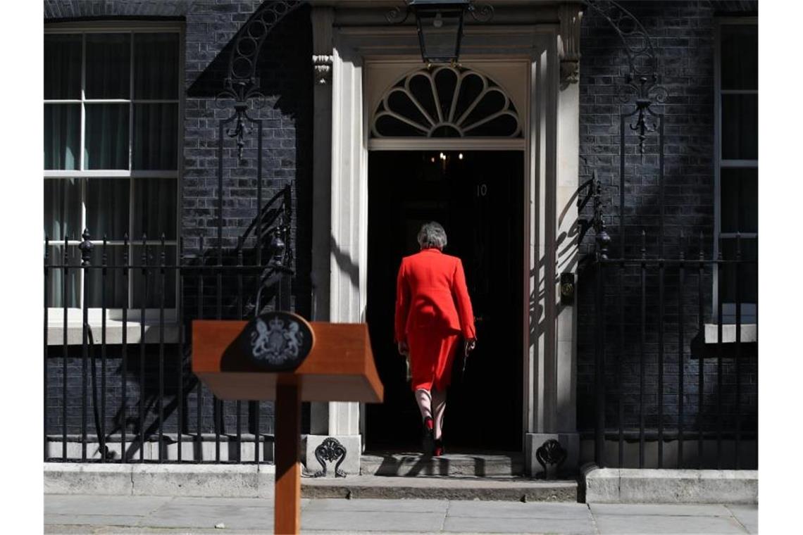 Theresa May will ihr Amt als Parteichefin am 7. Juni abgeben. Foto: Yui Mok/PA Wire