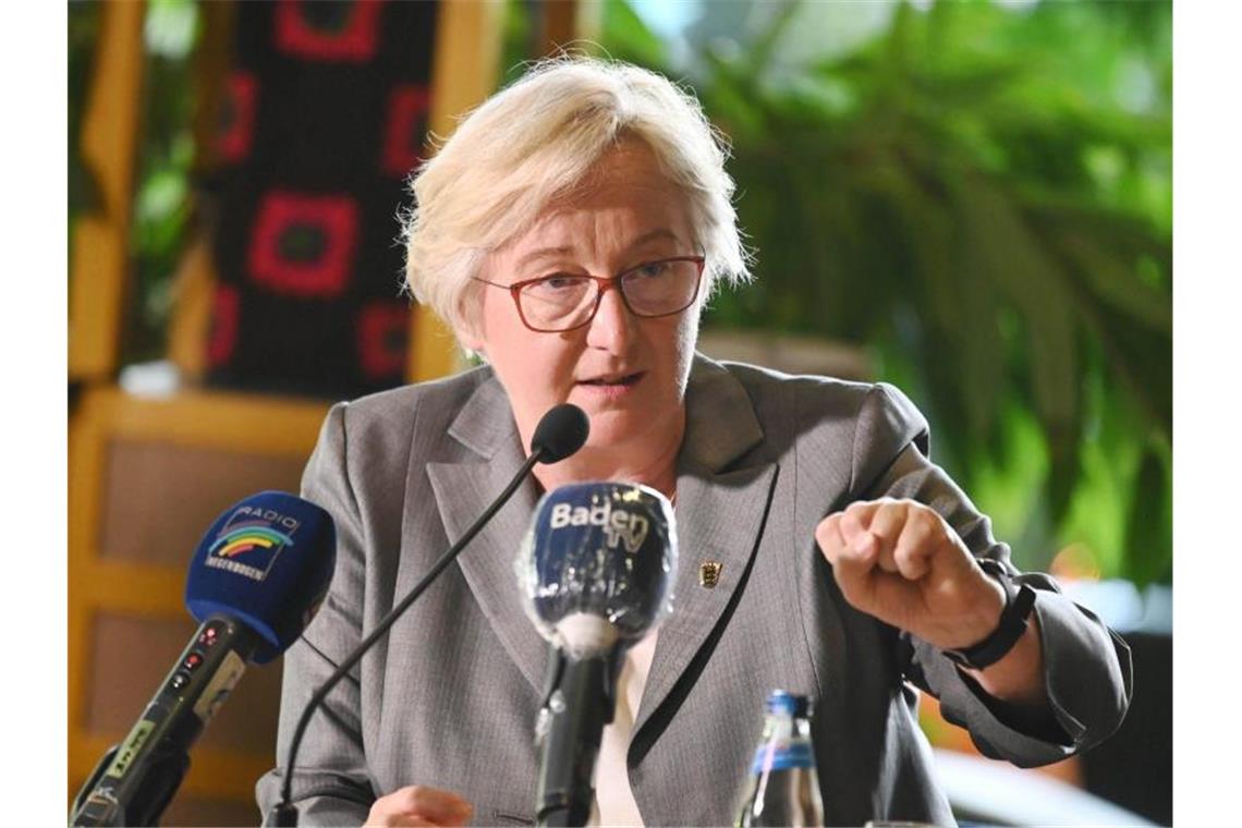 Streit um Gentechnik: Forschungsprogramm auf Eis gelegt Theresia Bauer (Bündnis 90/Die Grünen). Foto: Uli Deck/dpa