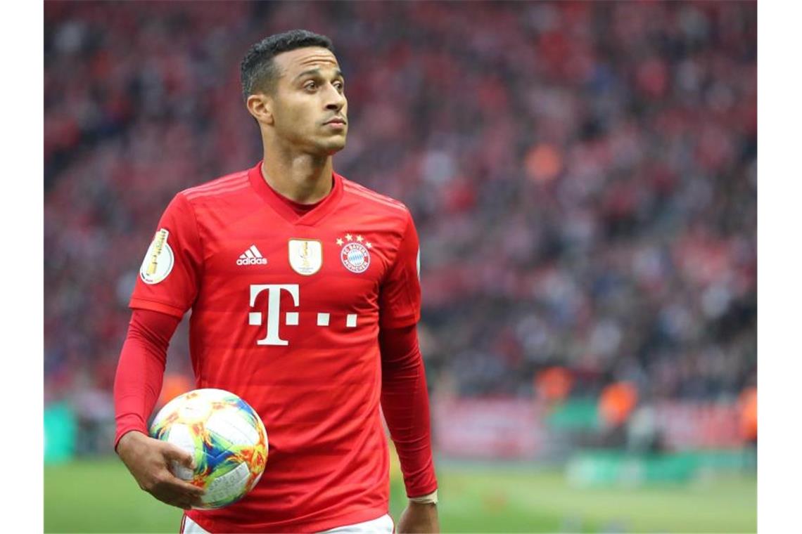 „Kicker“: Champions-League-Finale letztes Spiel für Thiago Thiago vom FC Bayern während eines Spiels. Foto: Jan Woitas/dpa/Archivbild