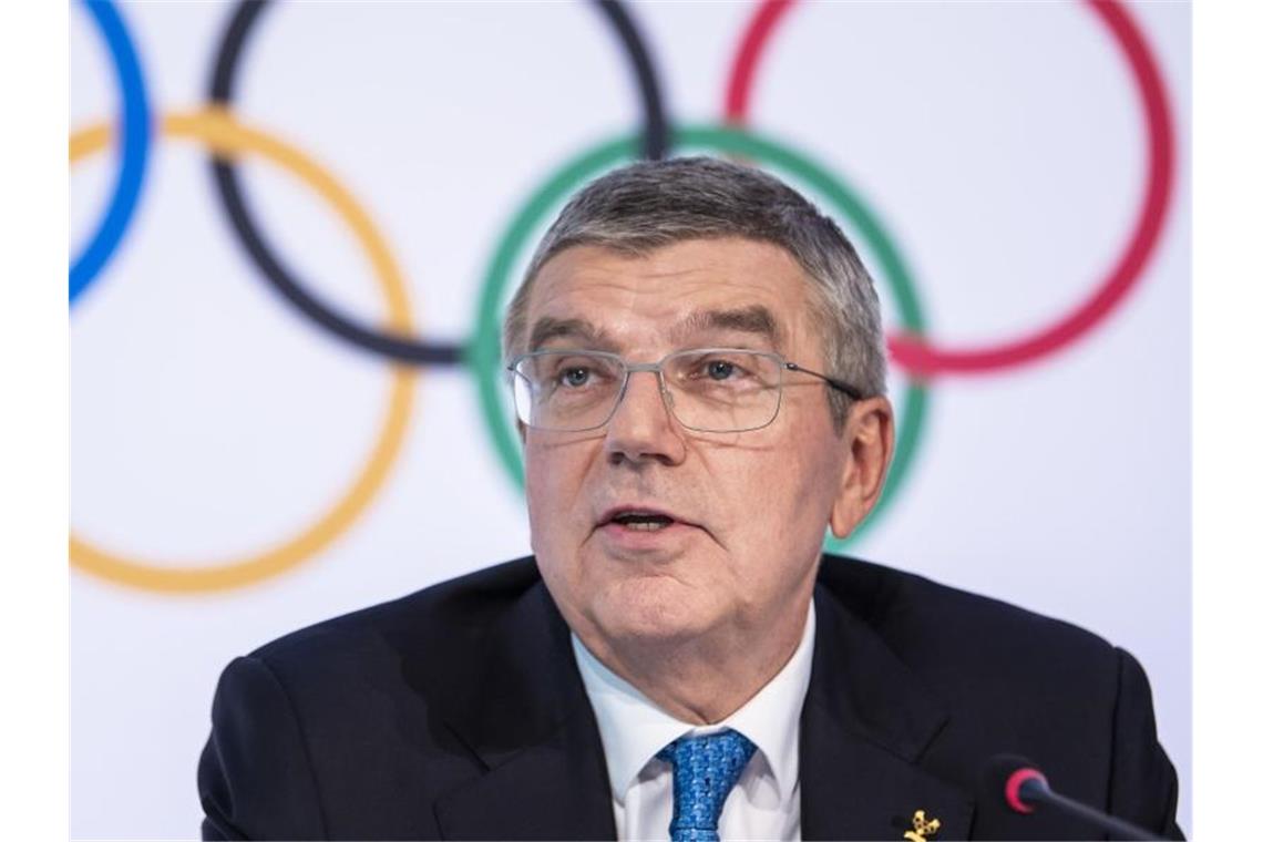 Thomas Bach ist der Präsident des Internationalen Olympischen Komitees. Foto: Jean-Christophe Bott/KEYSTONE/dpa