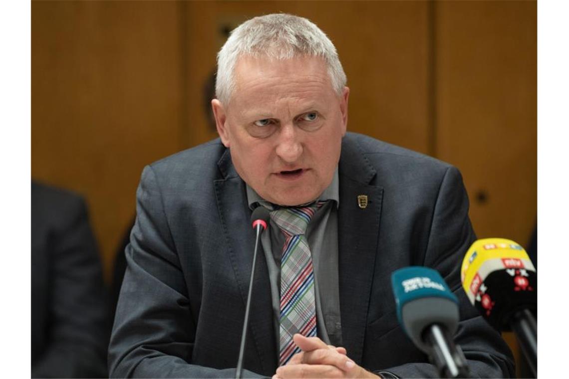 Thomas Blenke nimmt an einer Sitzung im Landtag von Baden-Württemberg teil. Foto: Marijan Murat/dpa/Symbolbild