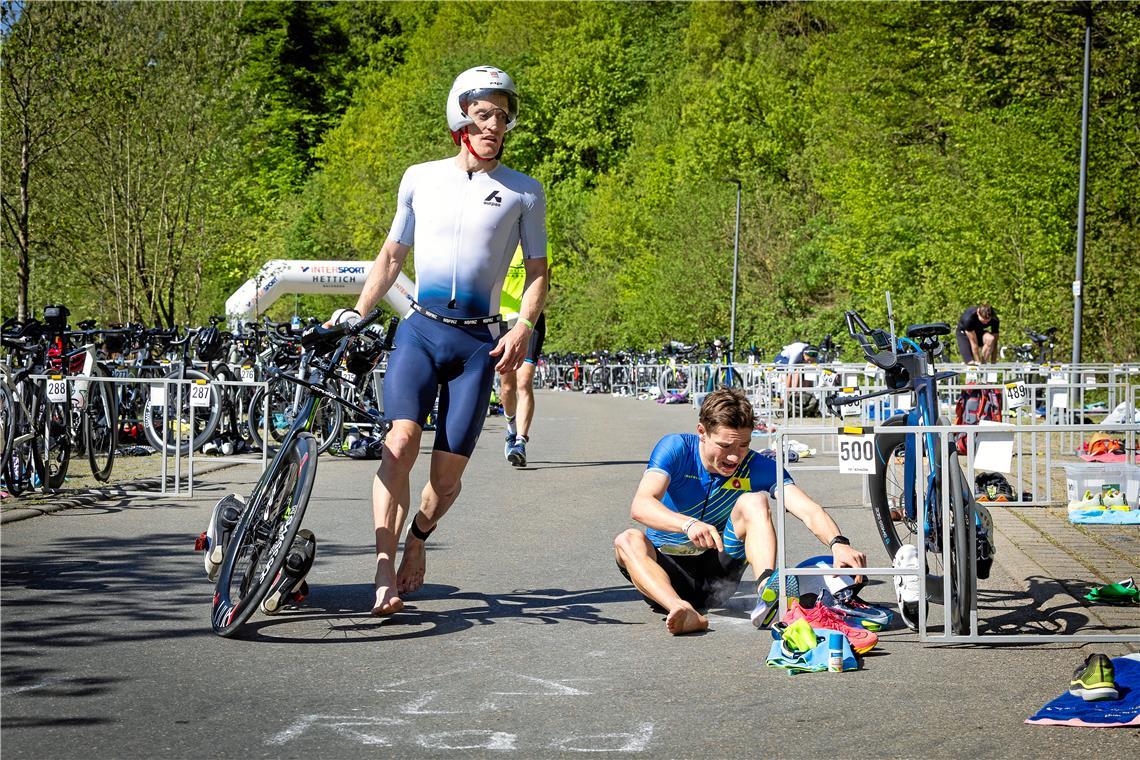 Thomas Bosch und Jurij Mildner 15. City Triathlon in Backnang am 26.4.2026