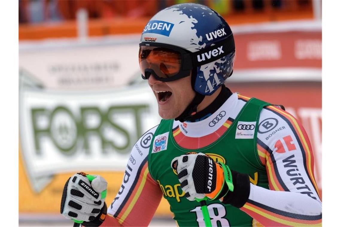Dreßen überrascht erneut - Dritter bei Super-G in Gröden Thomas Dreßen freute sich über seinen dritten Platz. Foto: Roberto Tommasini/LPS via ZUMA Wire/dpa