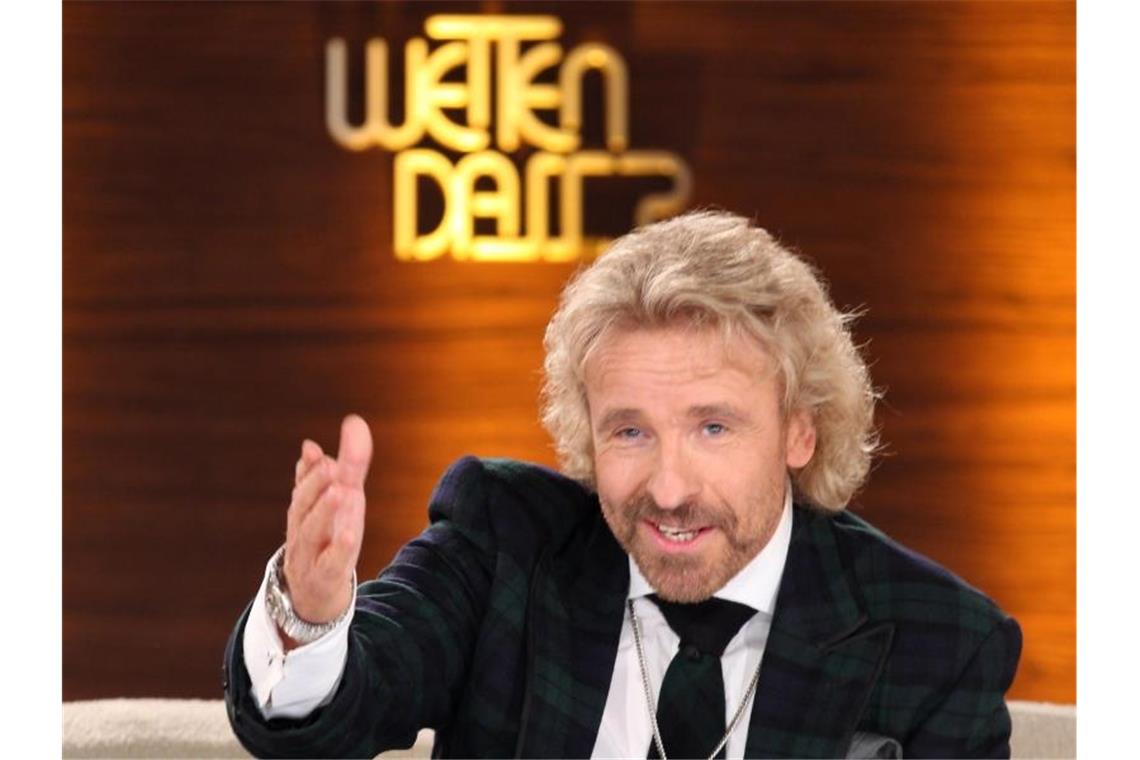 ZDF denkt über „Wetten, dass..?“-Fortsetzung nach Thomas Gottschalk moderiert noch einmal die ZDF-Show „Wetten, dass..?“. Foto: Jan Woitas/dpa-Zentralbild/dpa